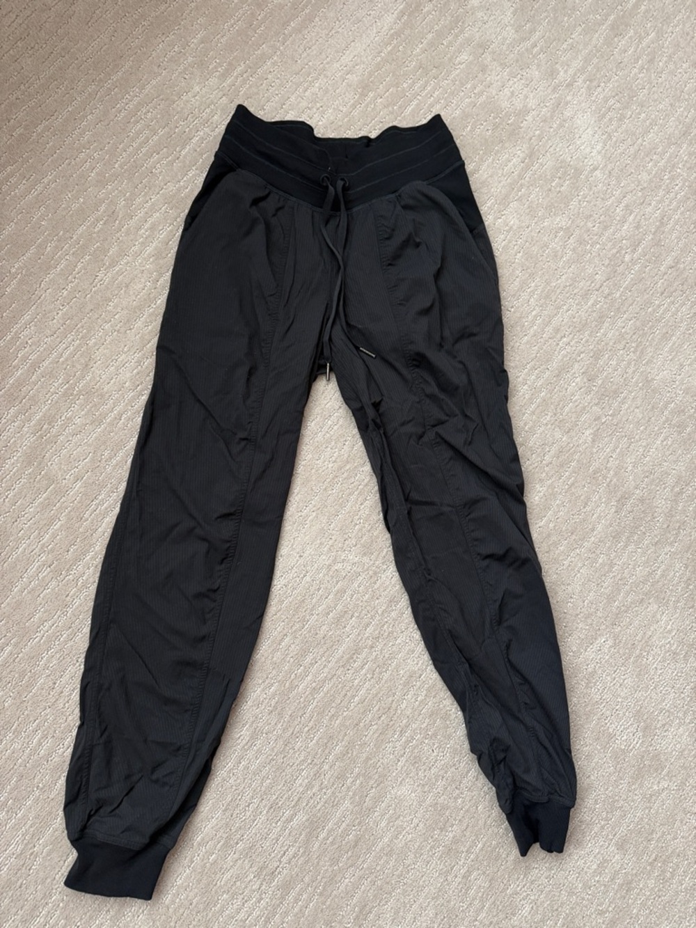 lululemon athletica Black Performance Pants with Logo